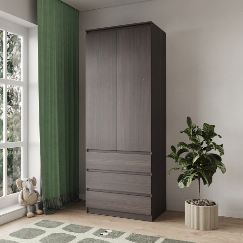 Шкаф распашной с ящиками MebelStar Нео 2Д3Ш 80x50x210 см Дуб ристрето (MBS-1112)