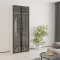 MebelStar 2-door wardrobe Oscar Showcase BL-B, standard Alaska white, 80x52x220 cm (MBS-6676)