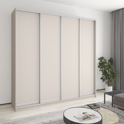 Шкаф-купе четырехдверный MebelStar Комбо AL 4ДСП 240x60x240 см Кашемир (MBS-13285)