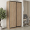 MebelStar Two-door wardrobe Standard BG 2DSP Sonoma Oak, 130x45x240 cm (MBS-10015)