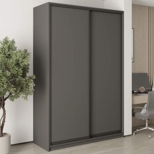 Шкаф-купе двухдверный MebelStar Стандарт BG 2ДСП 160x60x240 см Антрацит (MBS-10045)