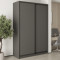 MebelStar Two-door wardrobe Standard BG 2DSP Anthracite, 160x60x240 cm (MBS-10045)