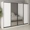 MebelStar Four-door wardrobe Standard BG 2DSP/2 Mirrors Alaska white, 260x45x210 cm (MBS-11835)