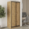 MebelStar Two-door wardrobe Standard BG 2DSP Tahoe oak, 90x60x210 cm (MBS-10965)