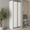 MebelStar Two-door wardrobe Standard BG 2DSP Alaska white, 90x45x240 cm (MBS-9975)