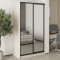 MebelStar Two-door wardrobe Standard BG 2 Mirrors Cashmere, 120x45x210 cm (MBS-11175)