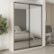MebelStar Two-door wardrobe Combo BG 2 Mirrors Cashmere, 180x60x240 cm (MBS-10795)