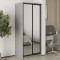 MebelStar Two-door wardrobe Uni BG 2 Mirrors Gray mouse, 90x60x210 cm (MBS-11445)