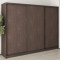 MebelStar Three-door wardrobe Uni BG 3DSP Ristreto oak, 270x45x210 cm (MBS-7947)