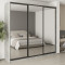 MebelStar Three-door wardrobe Combo BG 3 Mirrors Concrete, 250x45x240 cm (MBS-9855)