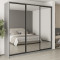 MebelStar Three-door wardrobe Combo BG 3 Mirrors Gray mouse, 250x45x240 cm (MBS-9915)
