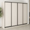 MebelStar Four-door wardrobe Combo BG 4DSP Cashmere, 240x45x210 cm (MBS-11985)