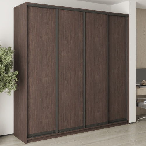 Шкаф-купе четырехдверный MebelStar Стандарт BG 4ДСП 240x60x240 см Дуб ристрето (MBS-12645)