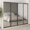 MebelStar Four-door wardrobe Standard BG 4 Mirrors Cashmere, 260x45x210 cm (MBS-11915)