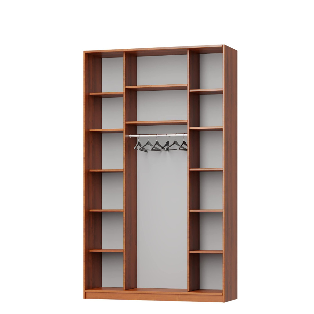 Шкаф-купе двухдверный MebelStar Комбо AL 2ДСП 150x60x240 см Антрацит (MBS-4072)