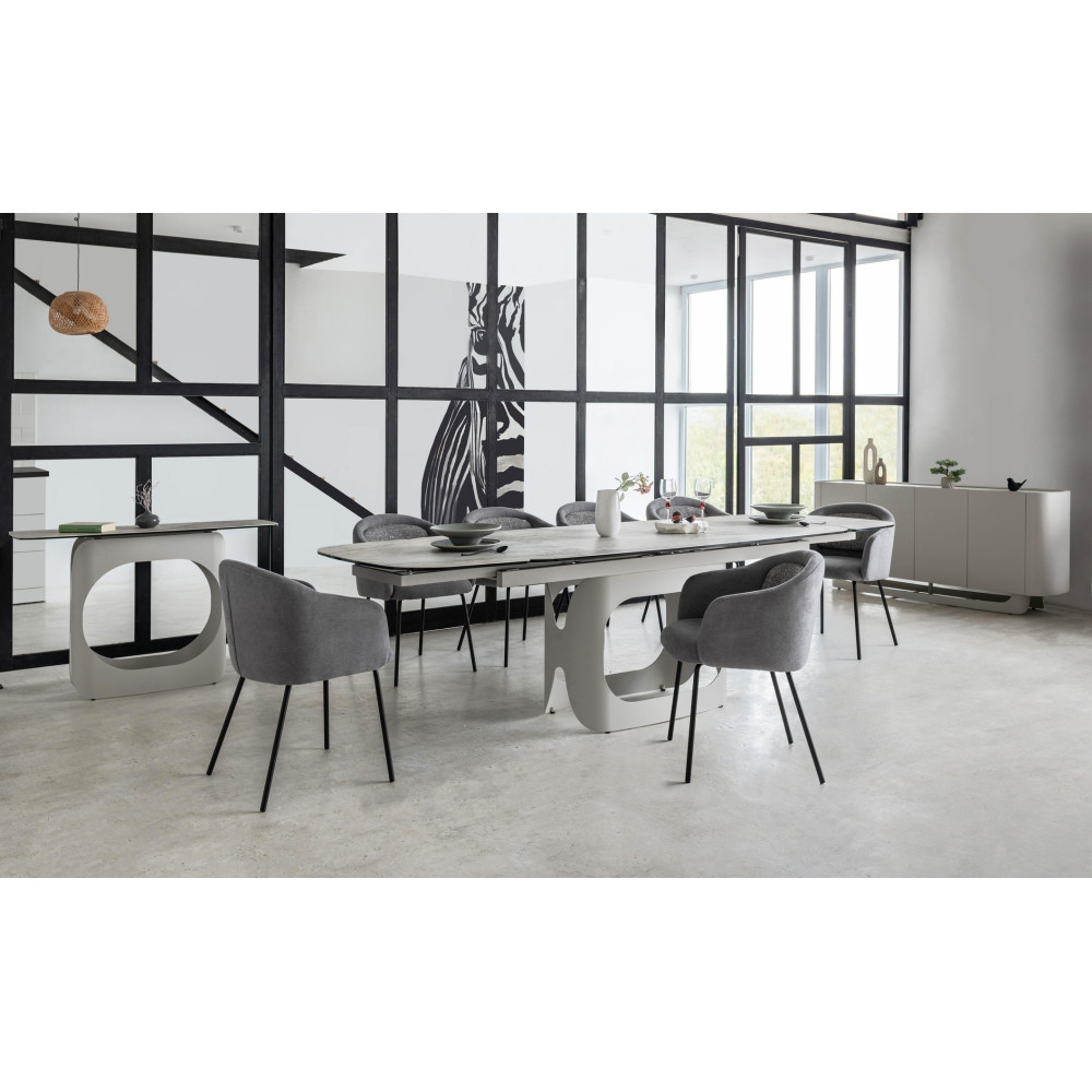 Стул кухонный Vetro M-242 Туманный серый/Черный (VTR-1069)