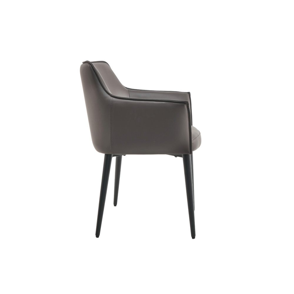 Стул кухонный Vetro M-90 Серый/Черный (VTR-1099)