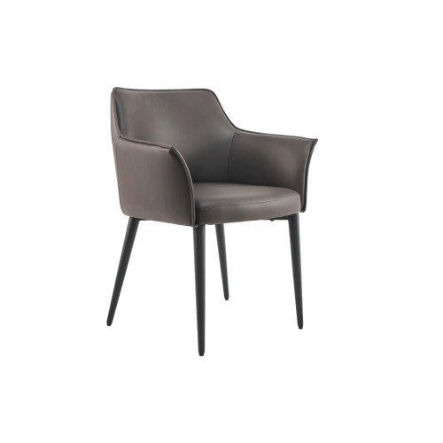 Стул кухонный Vetro M-90 Серый/Черный (VTR-1099)