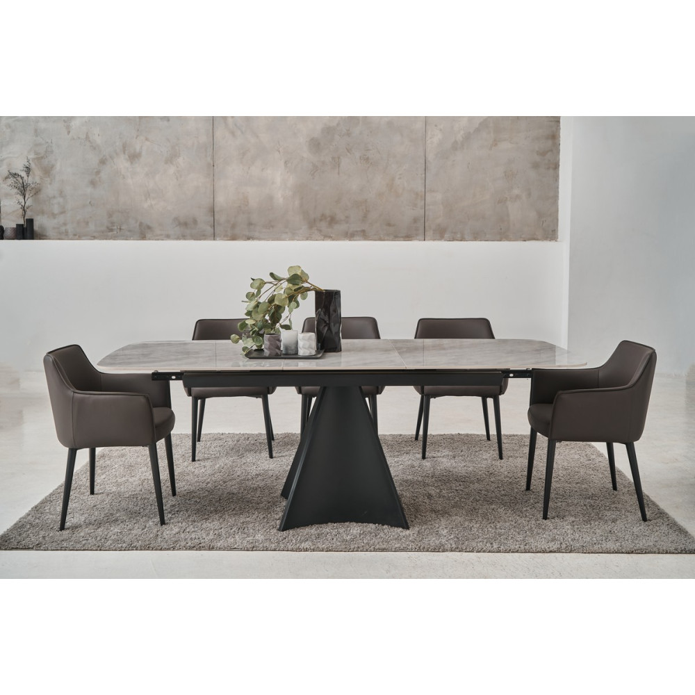 Стул кухонный Vetro M-90 Серый/Черный (VTR-1099)