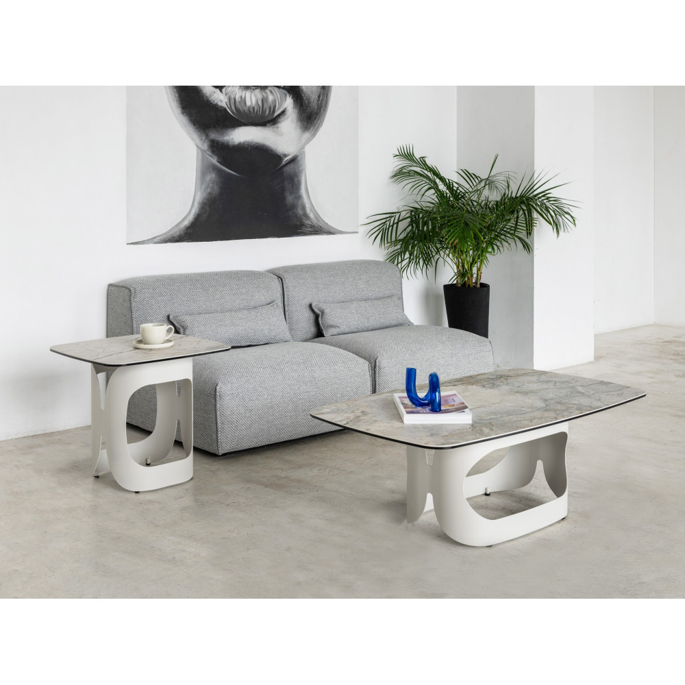 Журнальный стол Vetro Арно Силвер ривер/Айвори (VTR-1172)