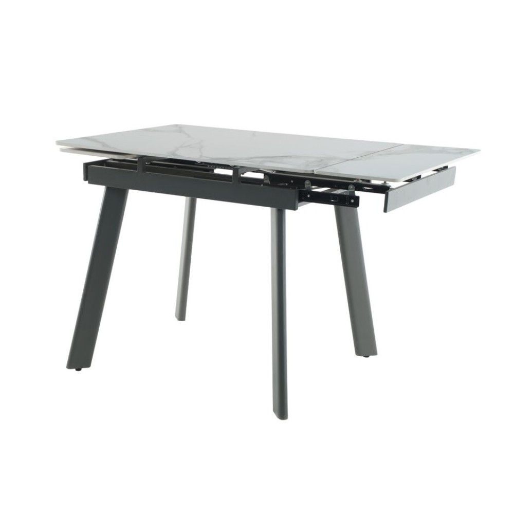 Обеденный керамический стол Vetro TM-80 Каса вайт/Серый (VTR-1204)