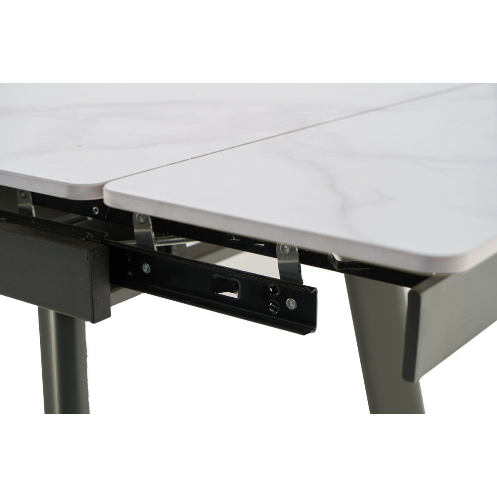 Обеденный керамический стол Vetro TM-80 Каса вайт/Серый (VTR-1204)