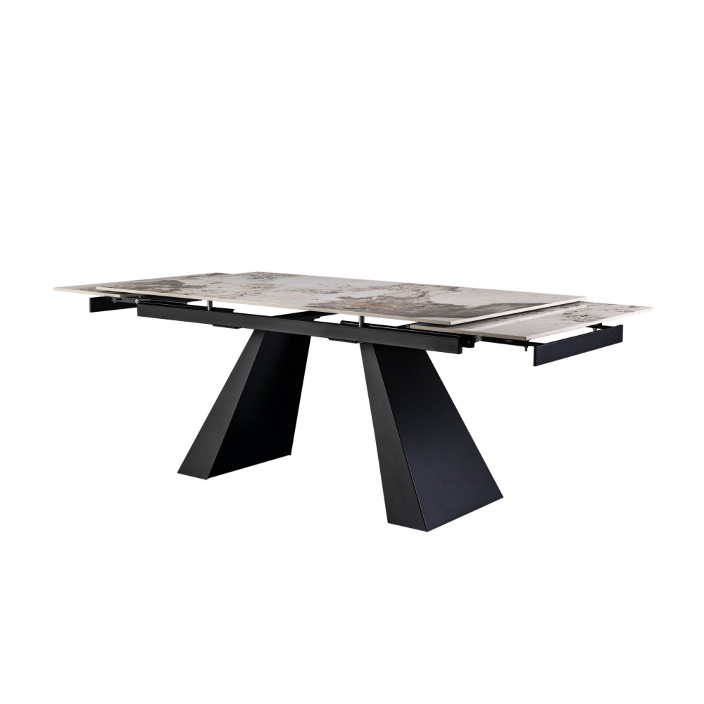 Vetro Ceramic dining table Cesare TML-1100 Patagonia/Black (VTR-1274)