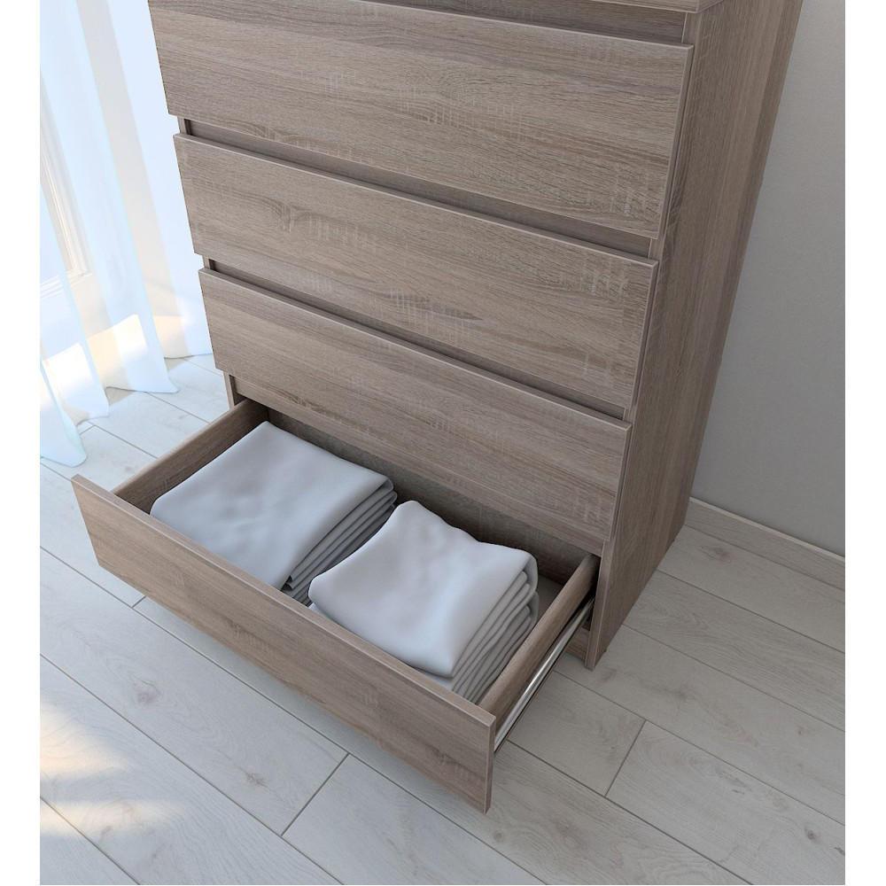 Комод в спальню MebelStar Нео 4Ш 80x43x98 см Трюфель (MBS-1073)