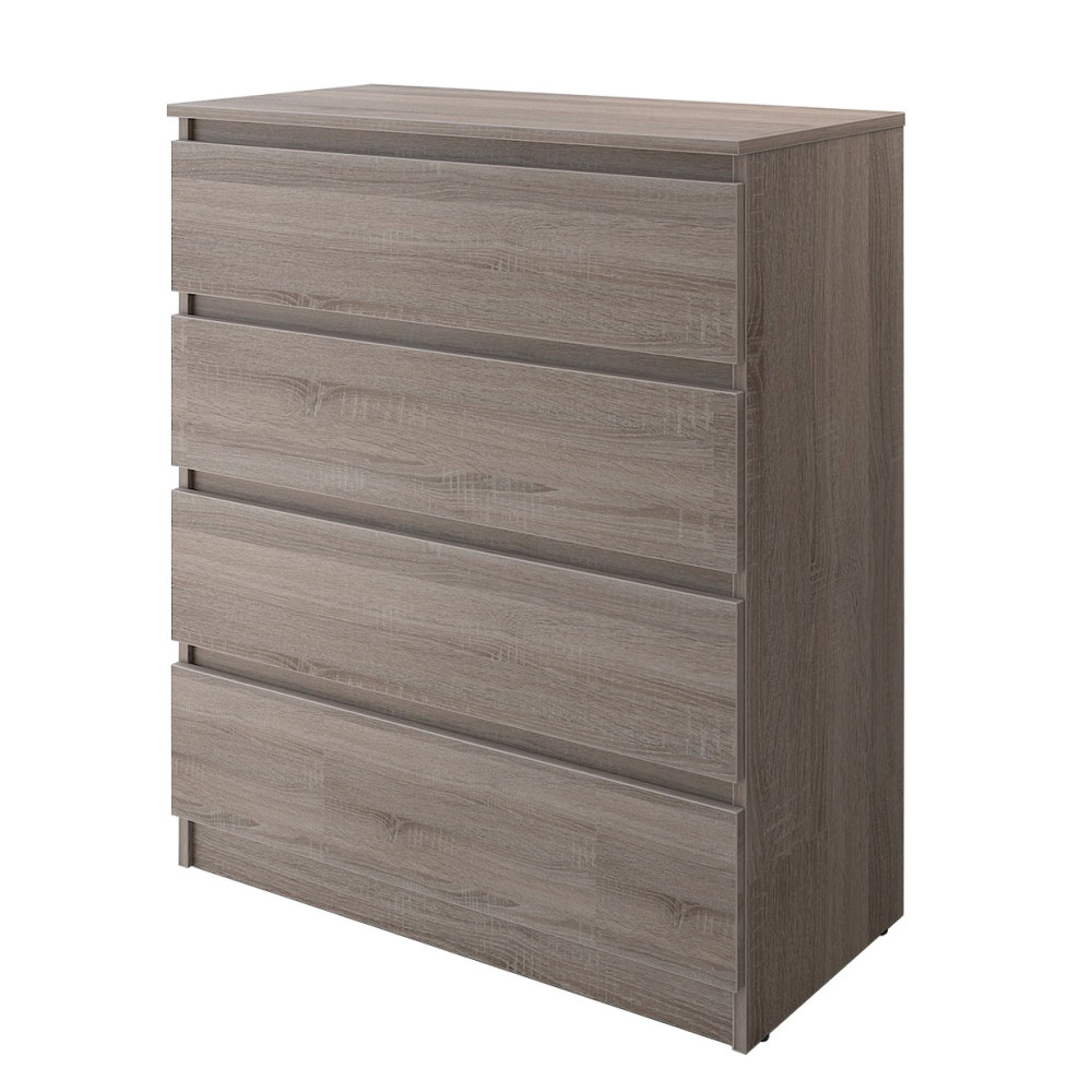 Комод в спальню MebelStar Нео 4Ш 80x43x98 см Трюфель (MBS-1073)