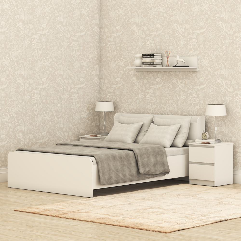 Кровать MebelStar Нео 140x200 см с матрасом Zephyr Lazy Sufle (MBS-3432)