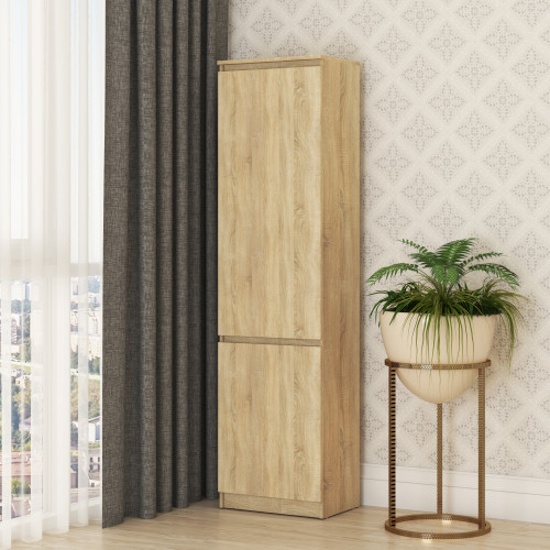 Пенал закрытый MebelStar Нео 2Д 50x35x190 см Дуб сонома (MBS-1163)