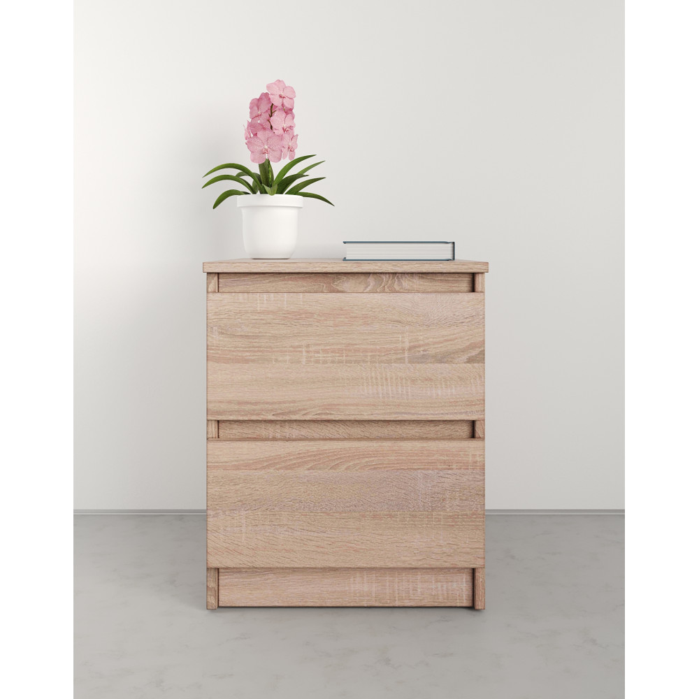 Прикроватная тумба MebelStar Нео 40x43x53 см Дуб сонома (MBS-1183)