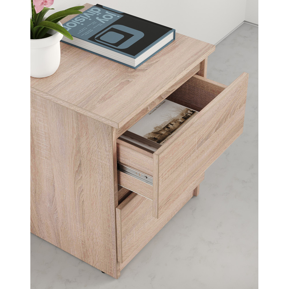 Прикроватная тумба MebelStar Нео 40x43x53 см Дуб сонома (MBS-1183)