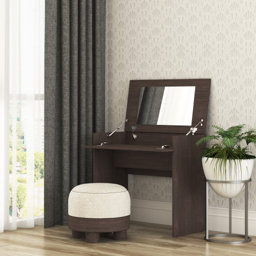 Трюмо с зеркалом в спальню MebelStar Нео 80x43x75,2 см Дуб ристрето (MBS-1233)