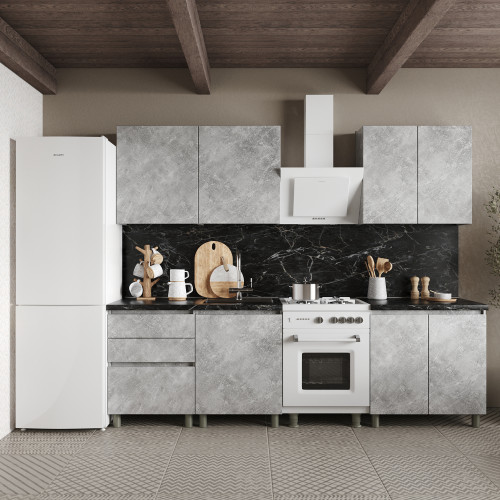 Кухня модульная MebelStar Эко 2 м Бетон (MBS-4210)