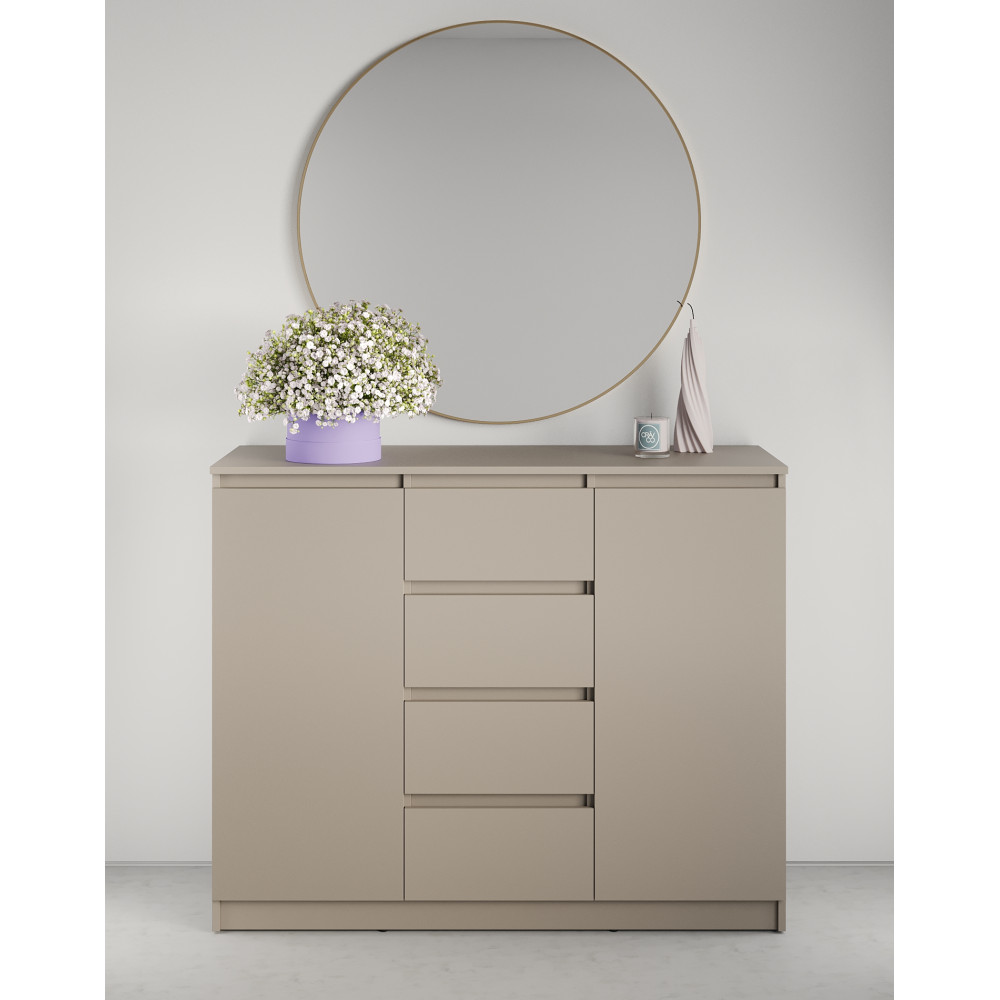 Комод в спальню MebelStar Нео 2Д4Ш 120x43x98 см Кашемир (MBS-1063)