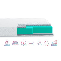 Матрас беспружинный Highfoam Noble Argentum Amaltea 160x200 см (HFM-1060)