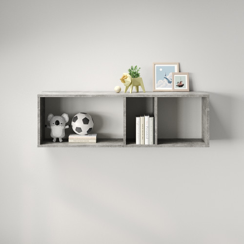 Полка настенная MebelStar Лилу 110x27x34 см Бетон (MBS-1363)