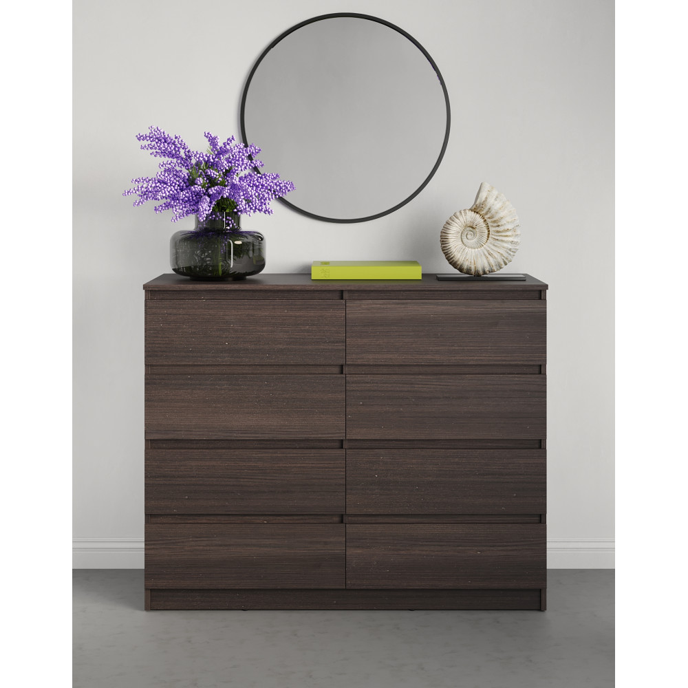 Комод в спальню MebelStar Нео 8Ш 120x43x98 см Дуб ристрето (MBS-1093)