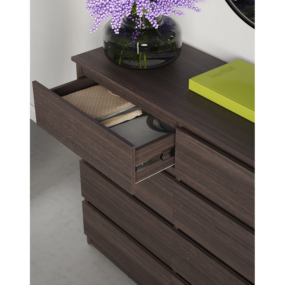 Комод в спальню MebelStar Нео 8Ш 120x43x98 см Дуб ристрето (MBS-1093)