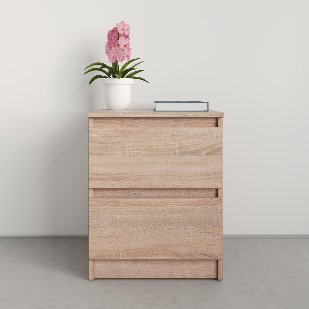 MebelStar Nightstand Neo Sonoma Oak, 40x43x53 cm (MBS-1183)