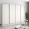 MebelStar Four-door wardrobe Standard AL 4DSP Alaska gray, 270x60x210 cm (MBS-12176)
