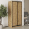 MebelStar Two-door wardrobe Standard BG 2DSP Tahoe oak, 100x60x210 cm (MBS-10966)