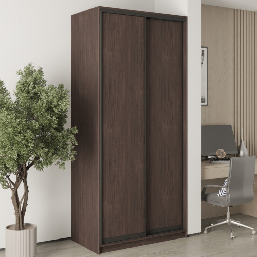 MebelStar Two-door wardrobe Standard BG 2DSP Ristreto Oak, 110x60x240 cm (MBS-10076)