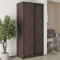 MebelStar Two-door wardrobe Standard BG 2DSP Ristreto Oak, 110x60x240 cm (MBS-10076)