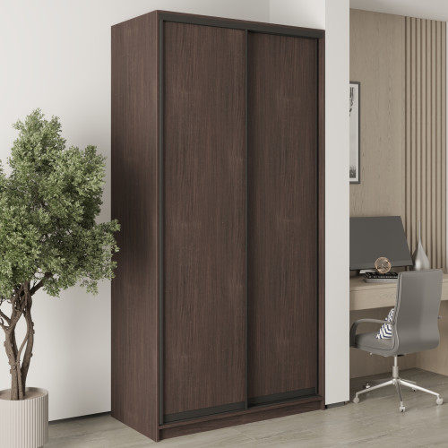 MebelStar Two-door wardrobe Standard BG 2DSP Ristreto Oak, 120x45x240 cm (MBS-9996)