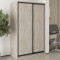 MebelStar Two-door wardrobe Standard BG 2DSP Alaska gray, 130x45x210 cm (MBS-10816)