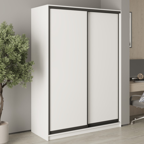 MebelStar Two-door wardrobe Standard BG 2DSP Alaska white, 150x60x210 cm (MBS-10926)