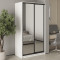 MebelStar Two-door wardrobe Standard BG 2 Mirrors Alaska white, 110x60x210 cm (MBS-11246)