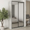 MebelStar Two-door wardrobe Standard BG 2 Mirrors Concrete, 140x60x240 cm (MBS-10376)